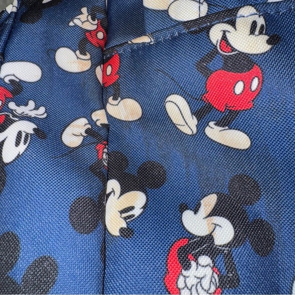 Disney Mickey Mouse Backpack Navy Blue All Over Print Travel Cruise School - Picture 11 of 11